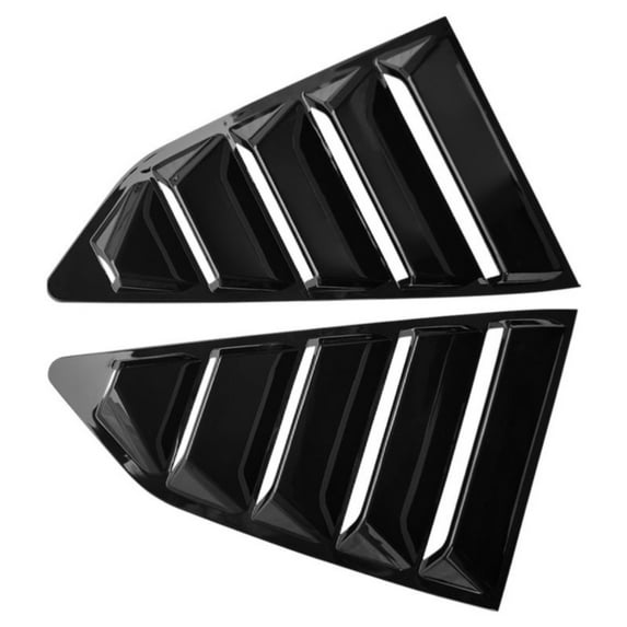 Geelife For 16-22 Chevy Camaro Coupe Quarter Rear Window Louvers Cover Rain Shield Gloss