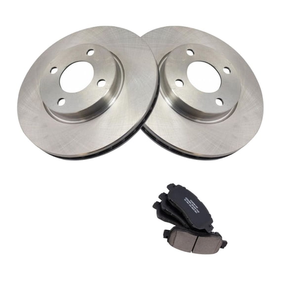 Geelife For 18-19 Nissan Kicks Front Posi Ceramic Brake Pad & Rotor Kit Set