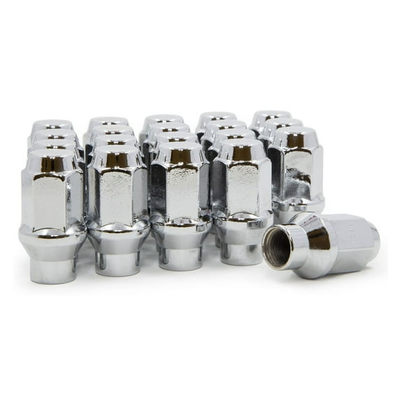 Geelife For 1964-2014 Ford Mustang 20 ET Lug Nuts 1/2-20 Chrome Bulge Acorn 3/4" Hex
