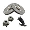thumbnail image 1 of Geelife For 1995-2000 Chrysler Dodge Plymouth Wheel Hub Ceramic Brake Pad Rotor Front Kit, 1 of 8