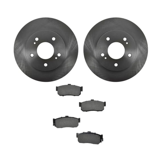 Geelife For 1996-2001 I30 1994-2001 Maxima Rear Back Semi Metallic Brake Pad & Rotor Kit