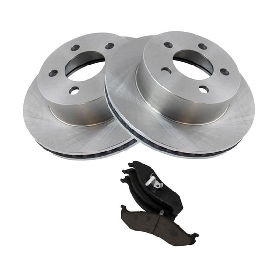 Geelife For 1997-2006 Cherokee TJ Wrangler Front Ceramic Disc Brake Pad & Rotor Kit Set