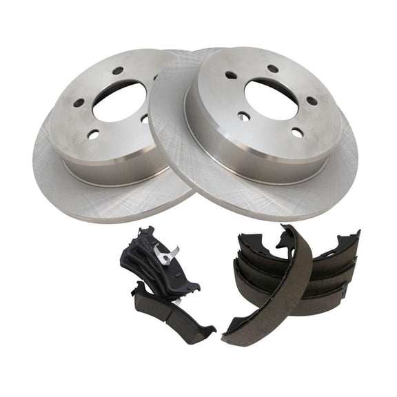Geelife For 2000-2002 Explorer Mountaineer Sport Rear Brake Pad & Rotor Kit