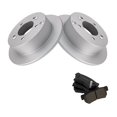 thumbnail image 1 of Geelife For 2001-2010 Hyundai Kia Semi Metallic Brake Pad & Coated Rotor Kit w/Fluids, 1 of 7