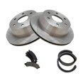 thumbnail image 1 of Geelife For 2002 Avalanche Escalade Tahoe Yukon Rear Brake Pad & Rotor Kit, 1 of 8