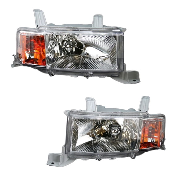 Geelife For 2004-2006 Scion xB Base Wagon Headlights Headlamps Left & Right Set