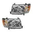 thumbnail image 1 of Geelife For 2005-2007 Toyota Land Cruiser Front Headlights Headlamps Lights Lamps Set, 1 of 9