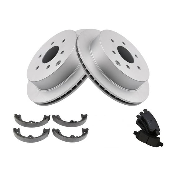 Geelife For 2006-2007 Nissan Xterra Sport Utility Rear Ceramic Brake Pad & Rotor Kit