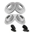 thumbnail image 1 of Geelife For 2007-2012 Hyundai Kia Brake Pad & Performance Rotor Kit Ceramic Front & Rear, 1 of 9