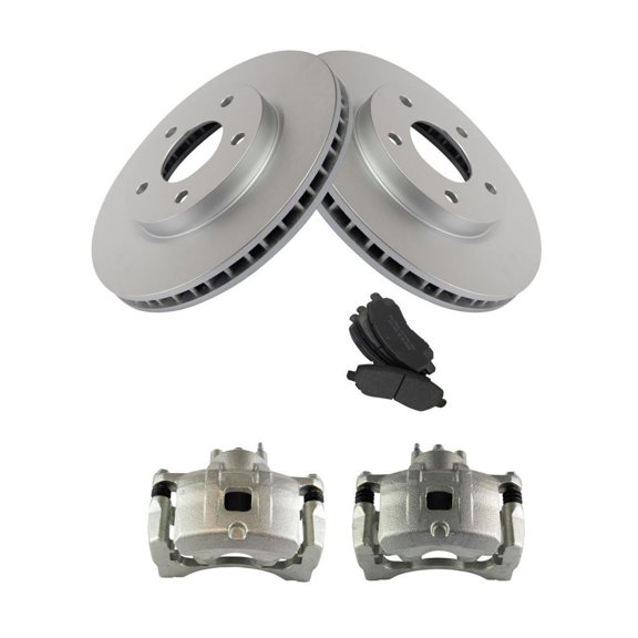 Geelife For 2008-2012 Dodge Caliber Hatchback Front Brake Calipers Pads & Rotors