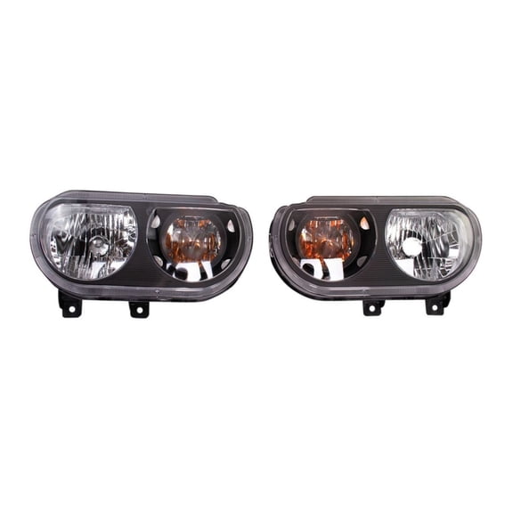 Geelife For 2008-2014 Dodge Challenger Coupe Headlight Set