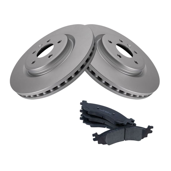 Geelife For 2010-2012 Ford Taurus SHO Sedan Front Ceramic Brake Pads & Rotor Kit