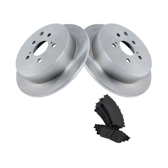 Geelife For 2010-2020 Lexus Toyota Rear Ceramic Brake Pad & Rotor Kit w/Chemicals