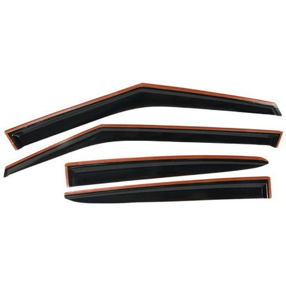 Geelife For 2012-17 Hyundai Veloster Hatchback Window Visors Rain Sun Guard Acrylic 4PCs