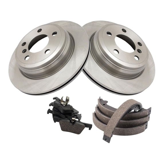 Geelife For 2015-2016 BMW 428i Gran Coupe Base Hatchback Rear Brake Pad & Rotor Kit