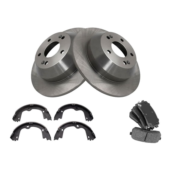 Geelife For 2015-2016 Kia Sedona Mini Passenger Van Rear Ceramic Brake Pad & Rotor Kit