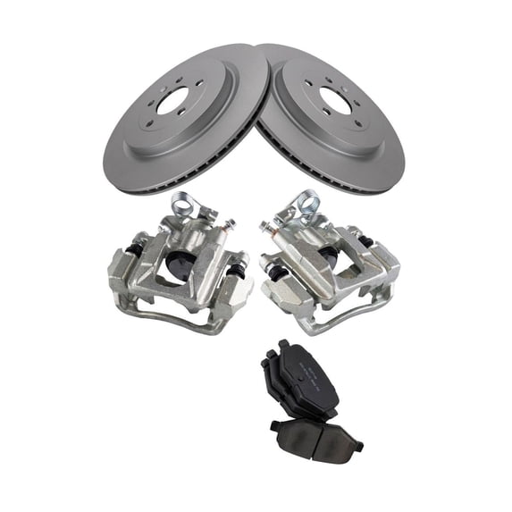 Geelife For 2015 Ford Explorer Sport Utility Rear Brake Calipers Ceramic Pads & Rotors