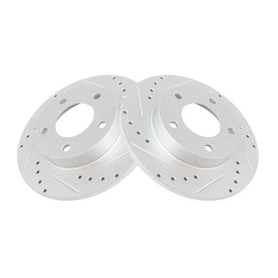 Geelife For 626 MX-6 Probe Protege Protege5 Brake Rotor Drilled & Slotted Coated Rear