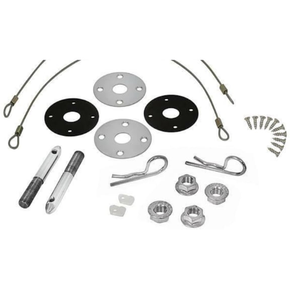 Geelife For 70-72 Chevrolet Chevelle 70-72 Chevrolet El Camino Hood Pin Kit w/ Hardware