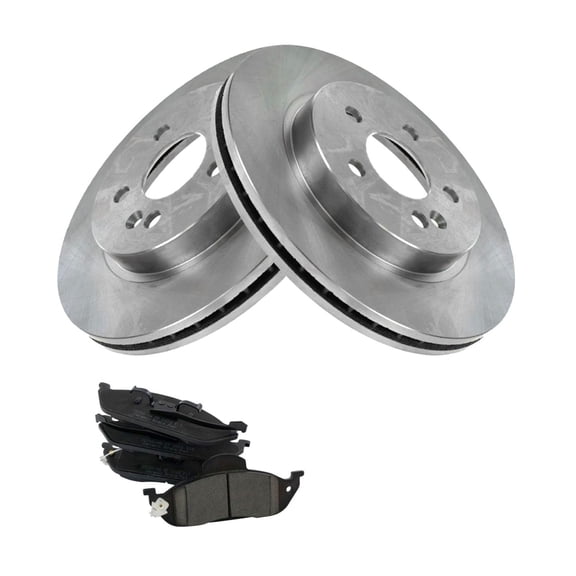 Geelife For 98-03 ML320 03-05 ML350 99 ML430 Brake Rotor And Ceramic Pad Set Kit Front