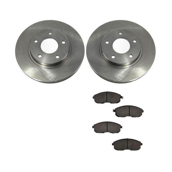 Geelife For 99 Maxima GLE 99 Maxima GXE 99 Maxima SE Front Ceramic Brake Pad & Rotor Kit