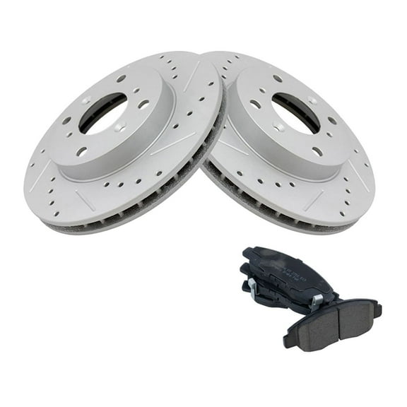 Geelife For Accord CL Front Performance & Brake Rotor & Ceramic Pad Kit w/Chemicals