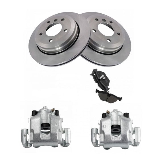 Geelife For BMW 2001-2003 325xi Sedan 2001-2003 325xi Wagon Rear Brake Pad & Rotor Kit