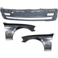 thumbnail image 1 of Geelife For BMW 51118195284 41358240405 41358240406 Set of 3 Bumper Covers Fascias Front, 1 of 12