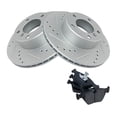 thumbnail image 1 of Geelife For BMW 525i 528i Brake Pad & Performance Rotor Kit Ceramic Front w/Chemicals, 1 of 9