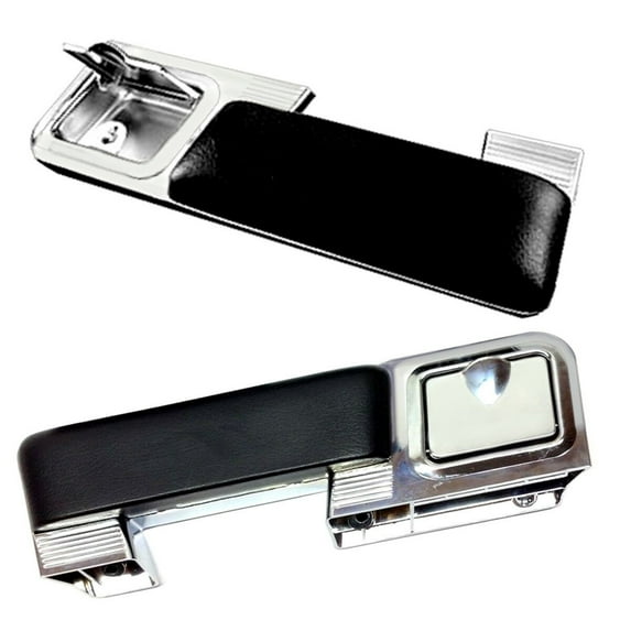Geelife For Chevelle GTO Nova Rear Arm Rest Base w/ Black Pad Pair Left & Right Side