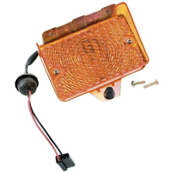 Geelife For Chevrolet 1971-1972 Nova Base Parking Lamp Assembly w/ Amber Lens RH/LH Dii