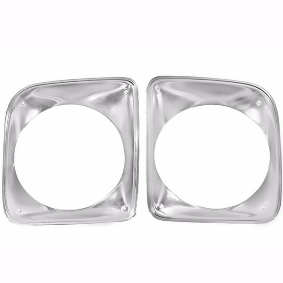 Geelife For Chevrolet PU Truck Headlight Bezels Pair Right & Left Side 2 PCS