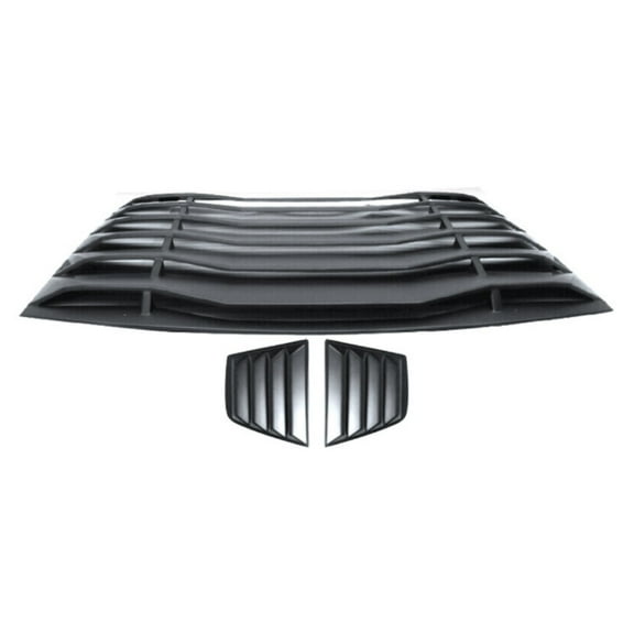 Geelife For Dodge 2011-21 Charger Sedan V2 Style Rear Window Louver & Quarter Side Scoop