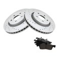 thumbnail image 1 of Geelife For Durango Grand Cherokee Front Ceramic Brake Pad & Performance Rotor Kit, 1 of 9