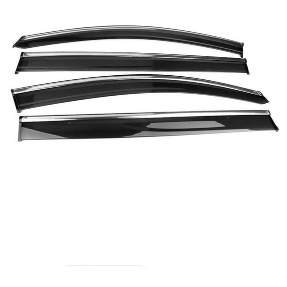 Geelife For Honda 2011-2017 Odyssey 4Dr Window Visors Rain Sun Guard Vent w/ Chrome Trim