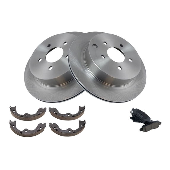 Geelife For INFINITI 03-05 FX35 03-05 FX45 Nissan 06-07 Quest Rear Brake Pad & Rotor Kit