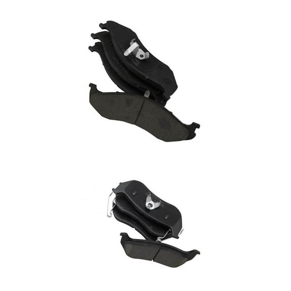 Geelife For Jeep 03-06 Wrangler Front & Rear Ceramic Disc Brake Pad Kit
