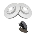 thumbnail image 1 of Geelife For Jeep 17 Compass 17 Patriot Front Posi Ceramic Brake Pads & Coated Rotors Kit, 1 of 9