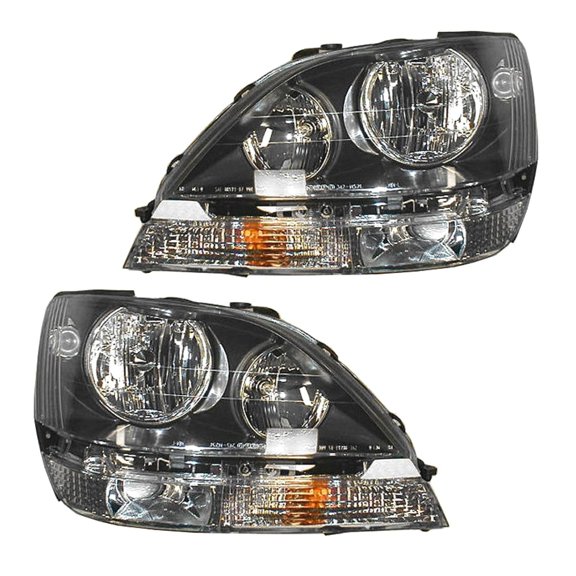 Geelife For Lexus 1999-2000 RX300 Sport Utility Headlights Headlamps Left & Right Set