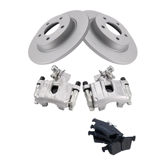 Geelife For Mazda 09-13 3 Mazdaspeed 09 3 S Rear Brake Calipers Ceramic Pads & Rotors