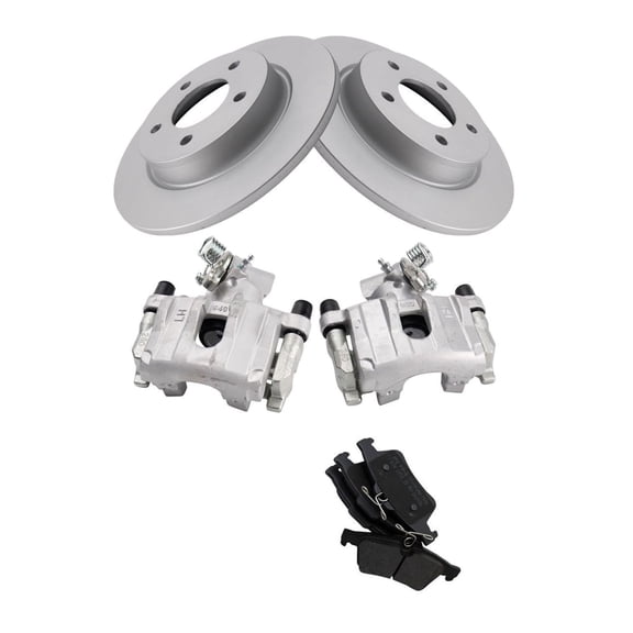 Geelife For Mazda 09-13 3 Mazdaspeed 09 3 S Rear Brake Calipers Ceramic Pads & Rotors