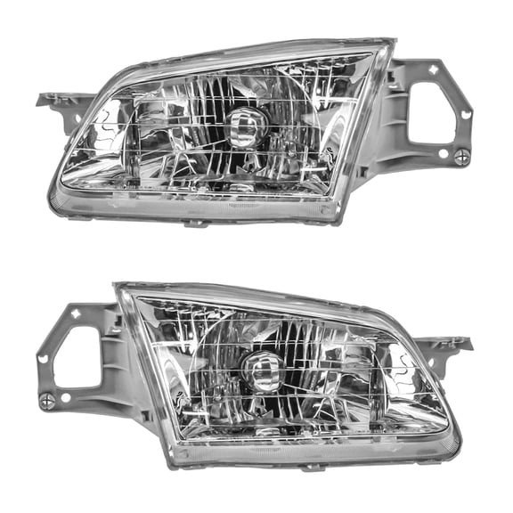 Geelife For Mazda 1999-2000 Protege Front Headlights Headlamps Lights Lamps Left & Set