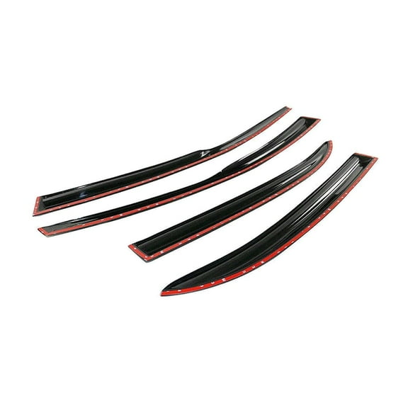 Geelife For Mazda Fits 14-19 Mazda 3 Mugen Style Window Visors Rain Sun Guard Deflector