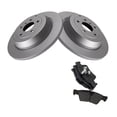 thumbnail image 1 of Geelife For Mercedes-Benz Rear Metallic Brake Pad & Solid Coated Rotor s Kit w/Fluids, 1 of 7