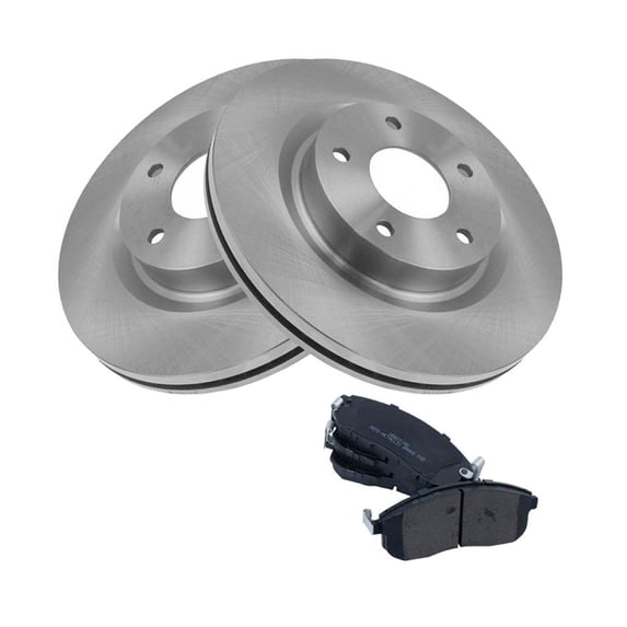 Geelife For Nissan 07-13 Altima Front Semi Metallic Brake Pad & Rotor Kit w/Chemicals