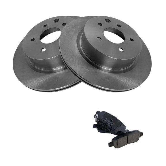 Geelife For Nissan 2009-2020 Maxima Sedan Rear Posi Ceramic Brake Pad & Rotor Kit