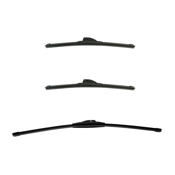 Geelife For Ram 15-18 ProMaster City Tech Windshield Wiper Blade Front & Rear 3pc Set