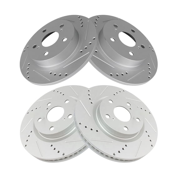 Geelife For Scion 11-16 tC Coupe Front & Rear Replacement Brake Performance Rotor Set