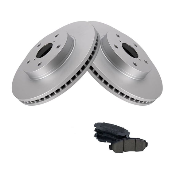 Geelife For Subaru 2016-2019 Legacy Sedan Front Ceramic Brake Pad & Coated Rotor Kit