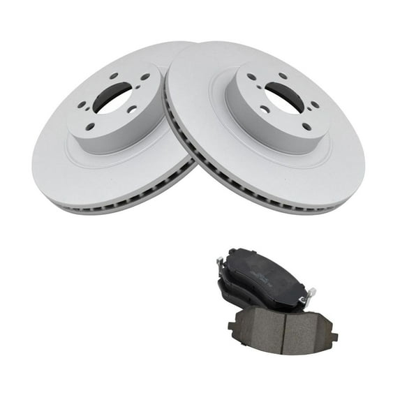 Geelife For Subaru Front Posi Ceramic Brake Pads & G-Coated Rotors Kit